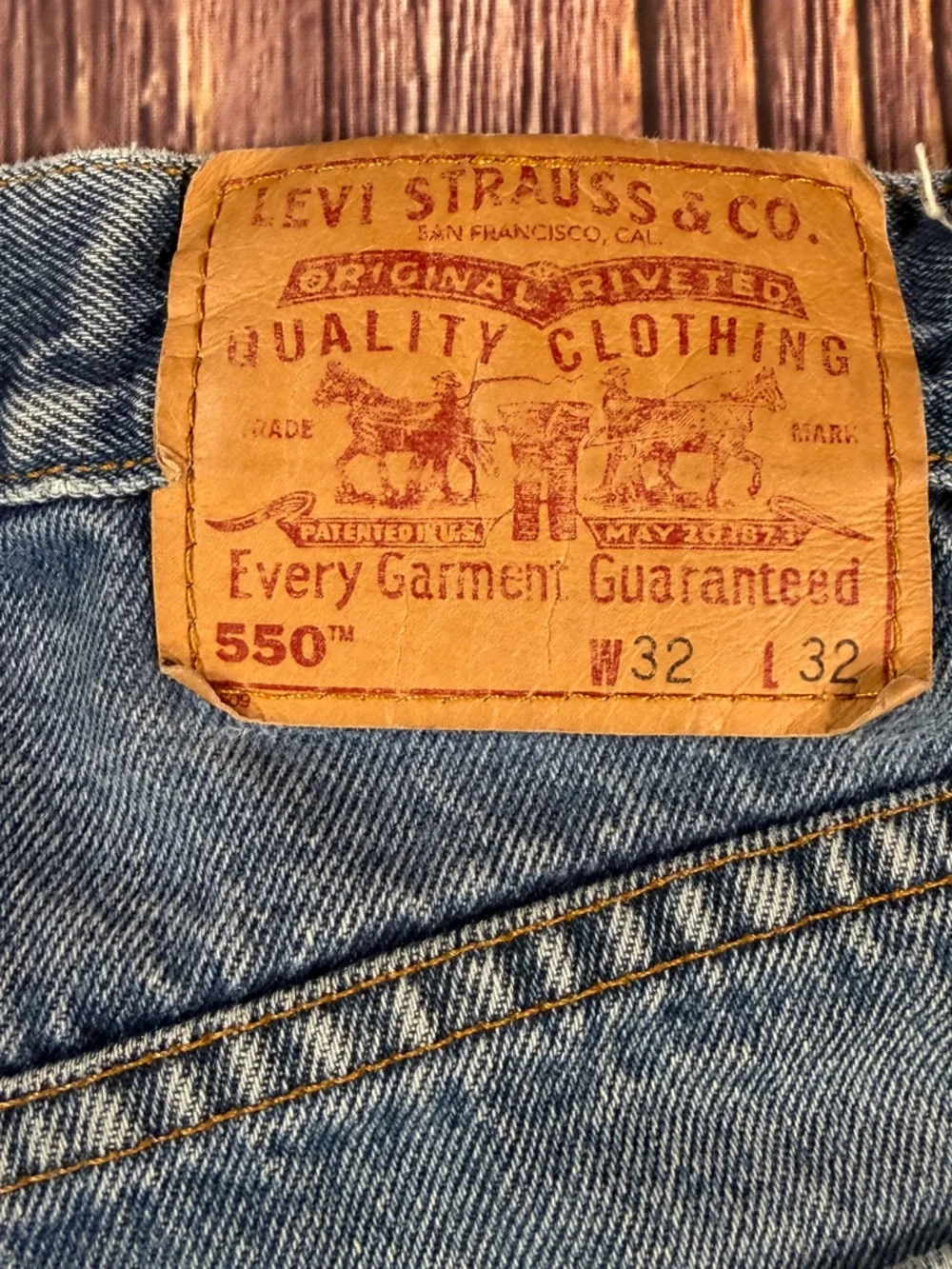 Vintage 90s Levi’s 550 Relaxed Fit Jeans 32 x 32 Denim‎ Jeans